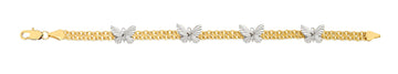 18K Gold Layered Oro Laminado Bracelet 71.0163-7.5